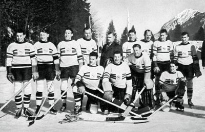 Great Britain Ice Hockey Team, Winter Olympic Games, Garmisch-Partenkirchen, Germany by Unbekannt