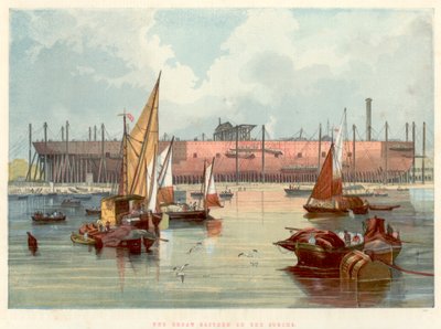 Great Eastern on the Stocks at Millwall on the Thames, 1857 by Unbekannt