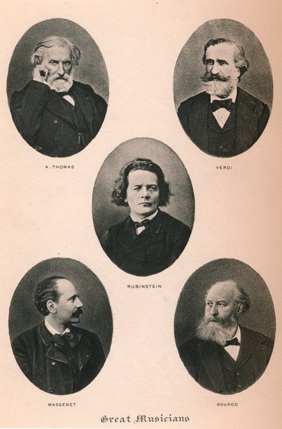 Great Musicians - Plate I., 1895 by Unbekannt