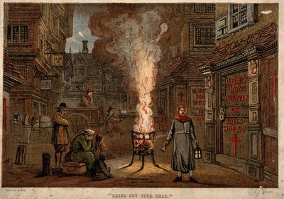 Great Plague in London by Unbekannt
