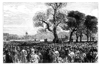 Great demonstration at the Reformers Tree in Hyde Park, London by Unbekannt