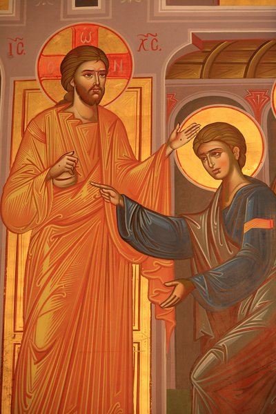 Greek Orthodox Icon Depicting Christ Showing His Wounds, Thessaloniki, Greece by Unbekannt