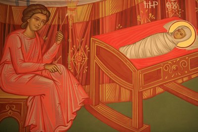 Greek Orthodox Icon Depicting Mary