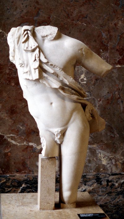 Greek Statue of a Male Torso by Unbekannt