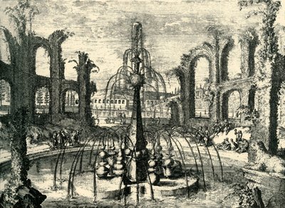 Green fountain and coliseum...Château d