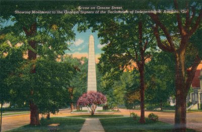 Greene Street, looking east from Center Street, Augusta, Georgia, America by Unbekannt