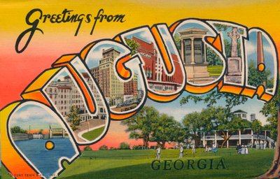 Greetings Card Featuring Augusta, Georgia, 1943 by Unbekannt
