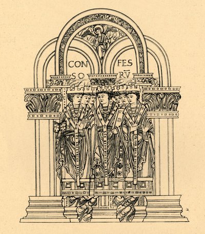 Gregory the Great, St. Benedict, and St. Cuthbert by Unbekannt