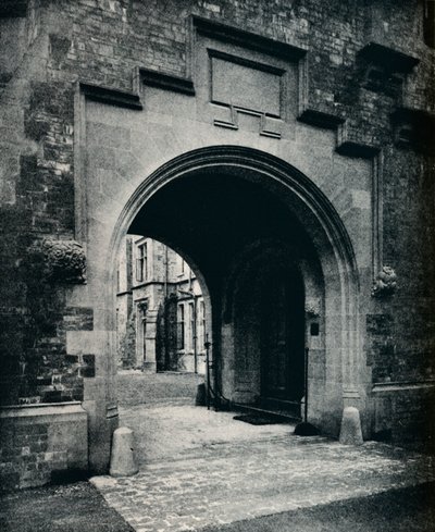 Grizedale Hall, Lancashire: Archway in Tower to Porte-Cochere by Unbekannt