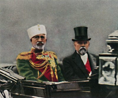 Grand Duke Nikolai Nikolaevich and Poincaré, 1934 by Unbekannt
