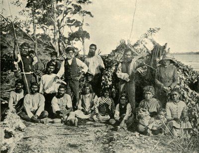 Group of Aboriginal People, Lake Tyers, Victoria, Australia, 1901 by Unbekannt