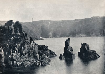 Guernsey - Moulin Huet Bay, with the Dog and Lion Rocks, 1895 by Unbekannt
