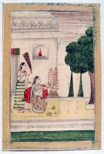 Gunakali Ragini, Ragamala Album, School of Rajasthan by Unbekannt