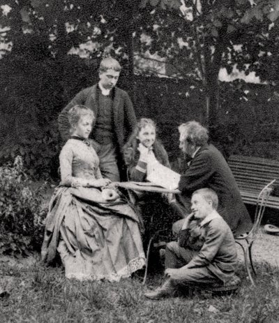 Gustave Eiffel, French engineer, with his family, 1882 by Unbekannt