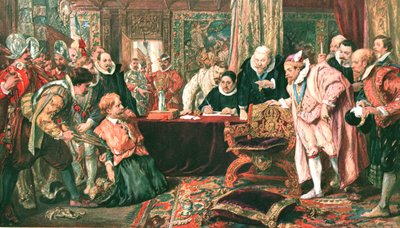 Guy Fawkes Before James the First by Unbekannt