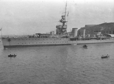 HMS Cardiff, British C-class Light Cruiser, Malta, c1920s by Unbekannt