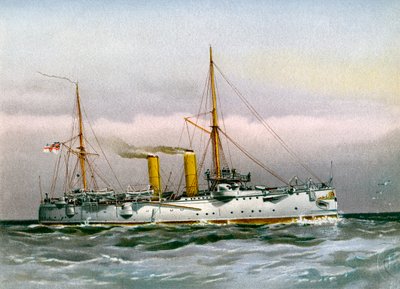HMS Magicienne, Royal Navy 2nd Class Cruiser by Unbekannt
