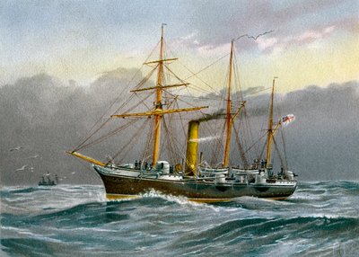 HMS Nymphe, Royal Navy sloop, c1890-c1893 by Unbekannt
