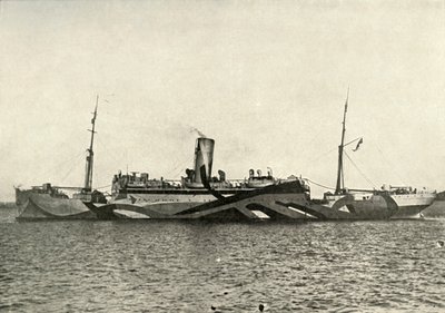 H.M. Auxiliary Cruiser Coronado Camouflaged by Unbekannt