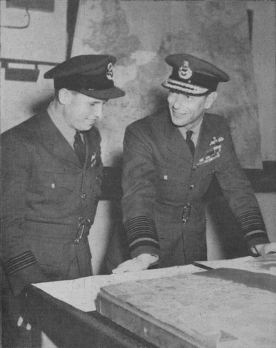 H.M. The King Learns Details of the R.A.F. Raid on the Ruhr Dams on May 17, 1943, 1943-44 by Unbekannt