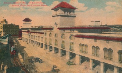 Habana: Aduana y Muelle de San Francisco. Custom House, San Francisco Wharf, Cuba, c1910 by Unbekannt