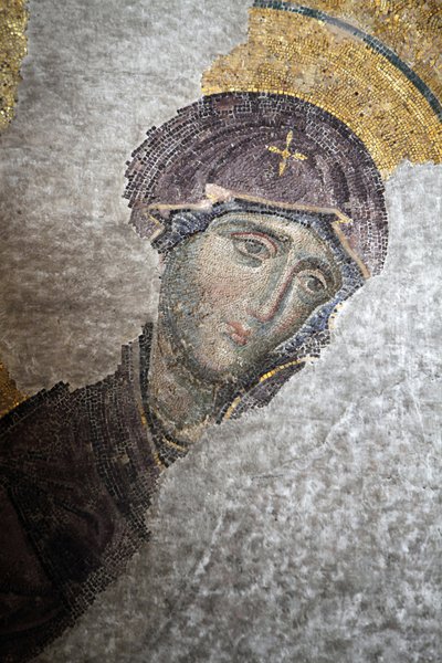 Hagia Sophia Deesis Mosaic: Virgin Mary, Istanbul, Turkey by Unbekannt