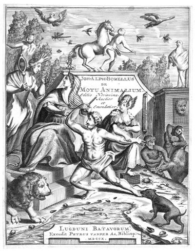 Half-title of De Motu Animalum by Giovanni Borelli, 1710 by Unbekannt