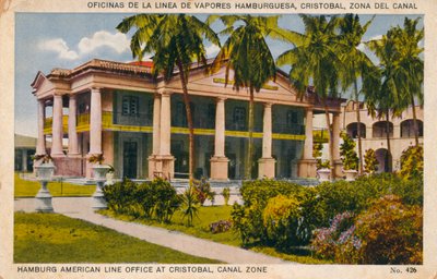 Hamburg American Line Office at Cristobal, Canal Zone by Unbekannt