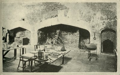 Hampton Court Palace - part of the palace kitchen which is kept exactly as it was in Wolseys time by Unbekannt