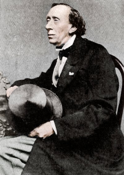 Hans Christian Andersen, Danish author and poet, mid 19th century by Unbekannt