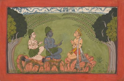 Hanuman before Rama and Lakshmana from the Dispersed 