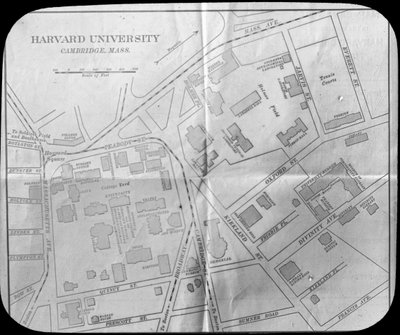 Harvard University Campus Map, Cambridge, Massachusetts, USA by Unbekannt