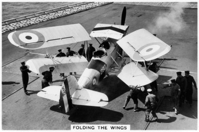 Hawker Osprey on the Deck of the Aircraft Carrier HMS Eagle, 1937 by Unbekannt