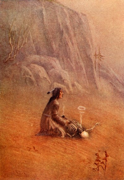 He Lit the Pipe and Placed It in the Mouth of the Skeleton by Unbekannt