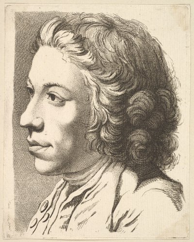Head of a Man in Profile, from Livre de Têtes Gravées d