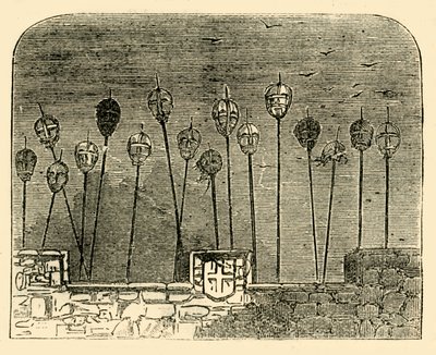 Heads on Old London Bridge by Unbekannt