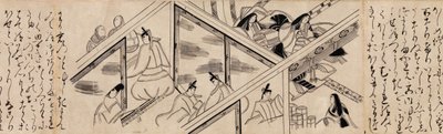 Heartvine Aoi chapter from The Tale of Genji, 16th century by Unbekannt
