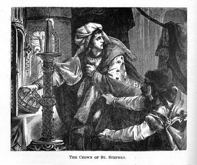 Helene Kottannerin Steals the Royal Crown of Saint Stephen in 1440 from Pictorial History of the World by Unbekannt