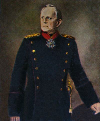Helmuth von Moltke 1800-1891. - Painting by Lenbach, 1934 by Unbekannt