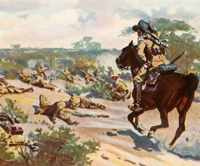 Hendrik Witboi Mortally Wounded in the Fighting at Fahlgras by Unbekannt