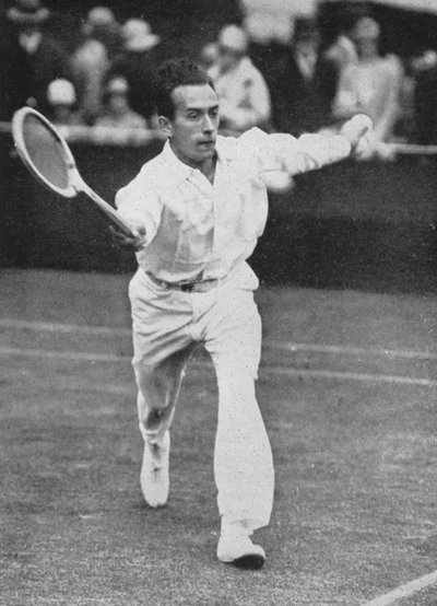Henri Cochet, the fastest player of his time, Wimbledon, 1927 by Unbekannt