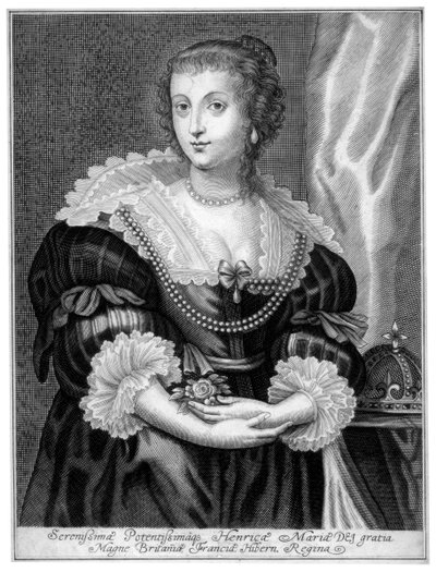 Henrietta Maria of France, Queen Consort of King Charles I of England by Unbekannt