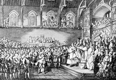 Henry III Renewing the Magna Carta by Unbekannt