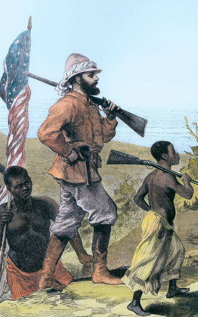Henry Morton Stanley Approaching Lake Tanganyika, Africa, 19th Century by Unbekannt