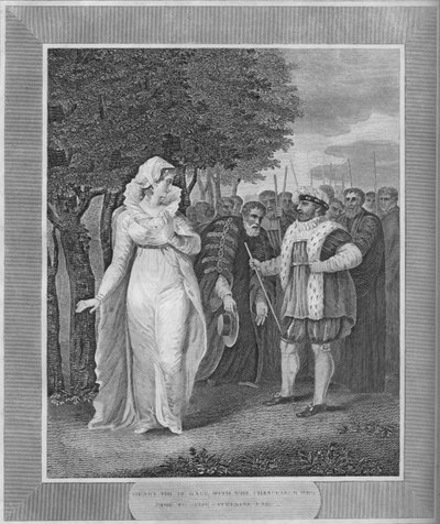 Henry VIII in rage with the Chancellor Who Came To Seize Catherine Parr by Unbekannt