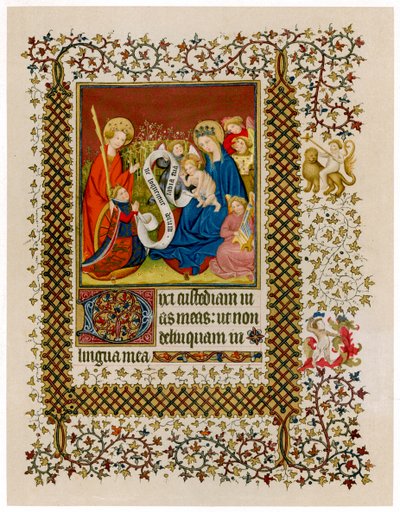 Henry VI before the Virgin and Child, c1420 by Unbekannt