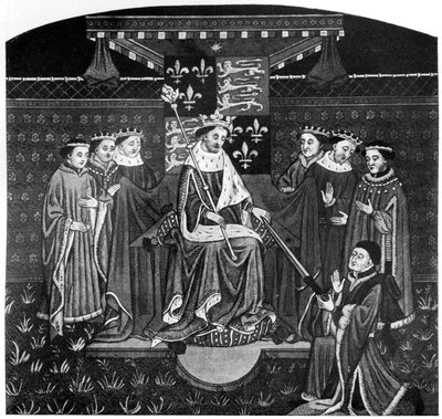 Henry VI presenting a sword to John Talbot, Earl of Salisbury by Unbekannt