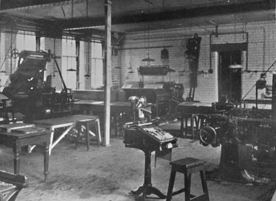 Heriot-Watt College, Edinburgh - Letterpress Machine Department by Unbekannt