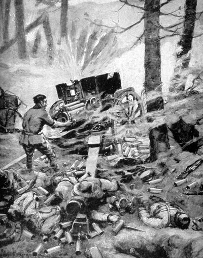 Heroism of an Italian 75mm Battery, World War I by Unbekannt