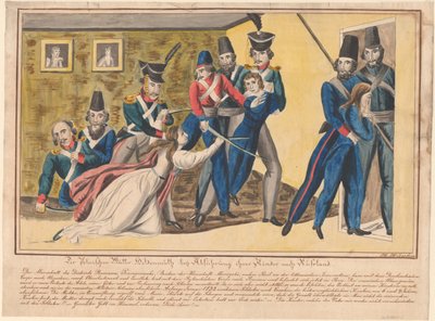 Heroism of the Polish Mothers During Convoying Their Children to Russia, 1832 by Unbekannt